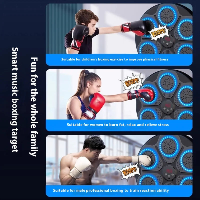 Music Boxing Machine With RGB Lights & Bluetooth