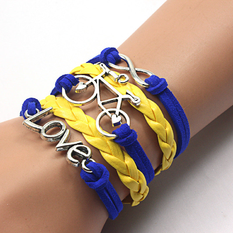 Braided Sports Bracelet — Hockey & Athletic Style