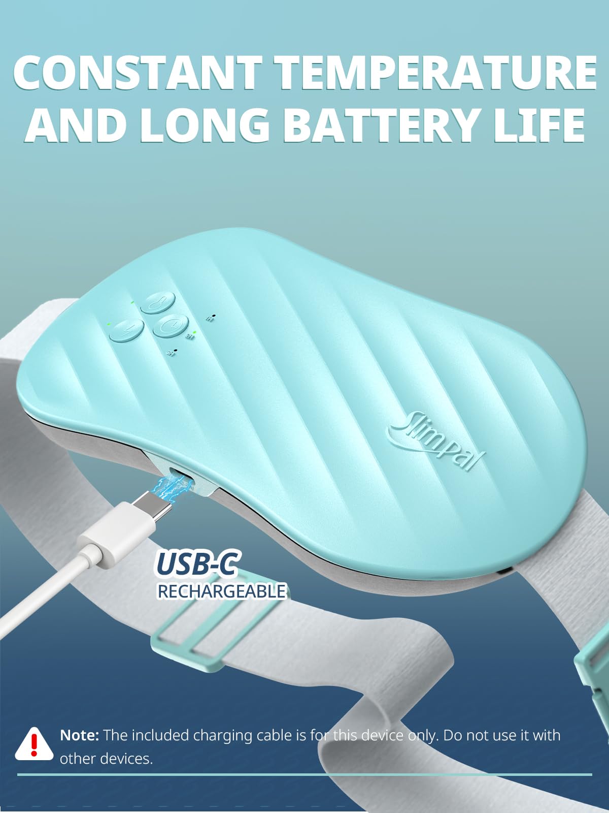 Rechargeable Electric Heating Belt for Period Pain & Cramps – Back & Belly Massager