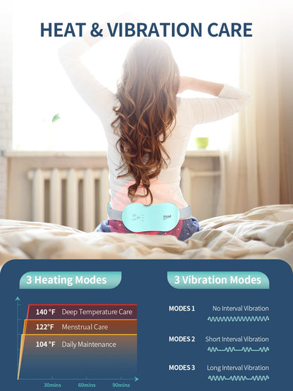 Rechargeable Electric Heating Belt for Period Pain & Cramps – Back & Belly Massager