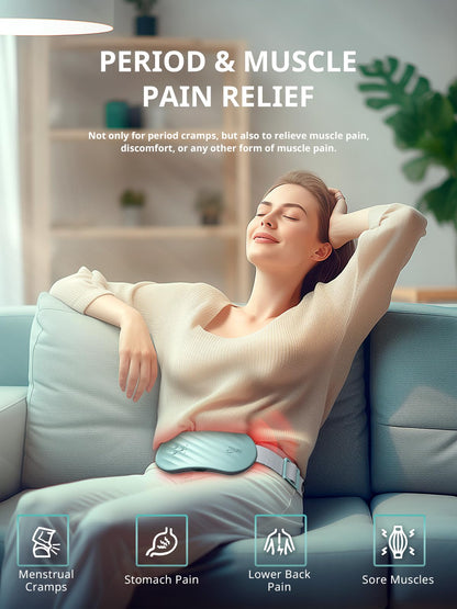 Rechargeable Electric Heating Belt for Period Pain & Cramps – Back & Belly Massager