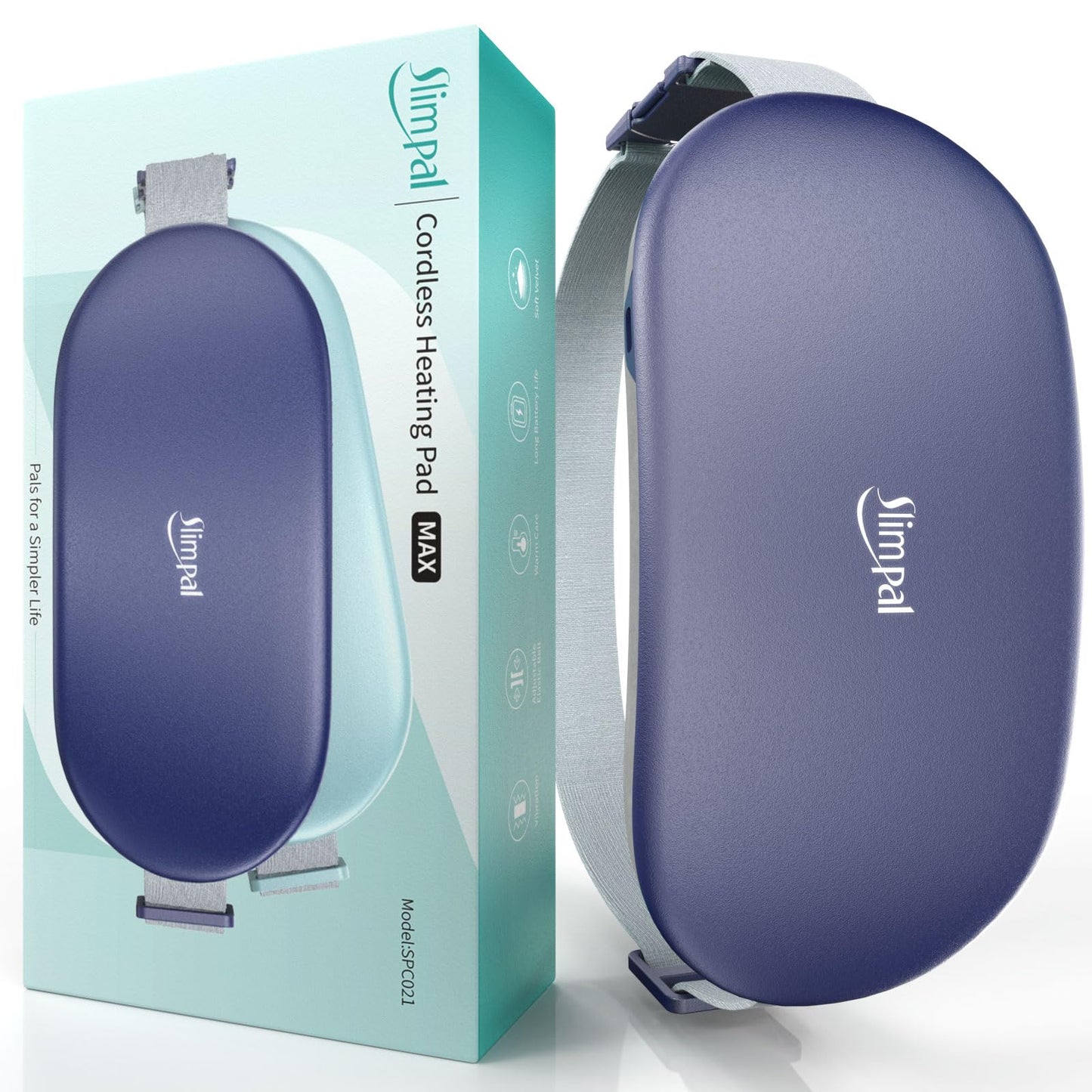 Rechargeable Electric Heating Belt for Period Pain & Cramps – Back & Belly Massager