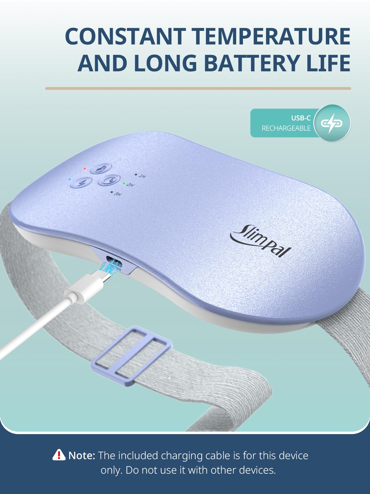 Rechargeable Electric Heating Belt for Period Pain & Cramps – Back & Belly Massager