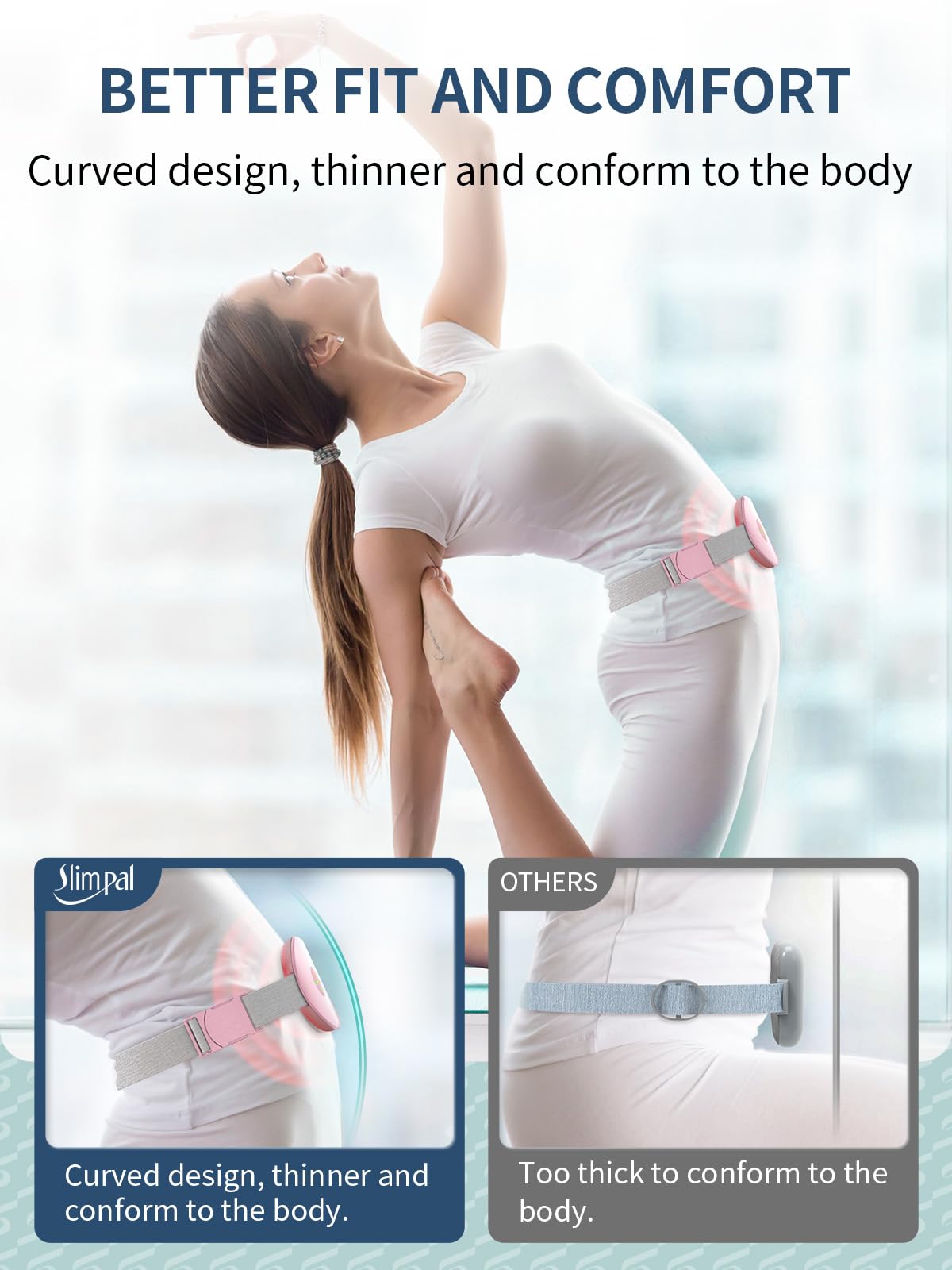 Rechargeable Electric Heating Belt for Period Pain & Cramps – Back & Belly Massager