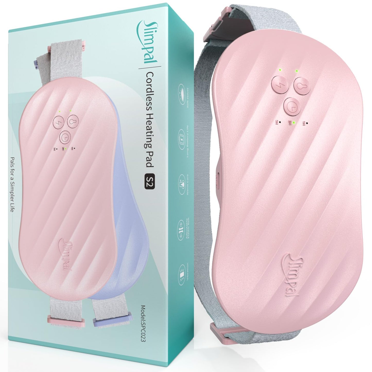 Rechargeable Electric Heating Belt for Period Pain & Cramps – Back & Belly Massager