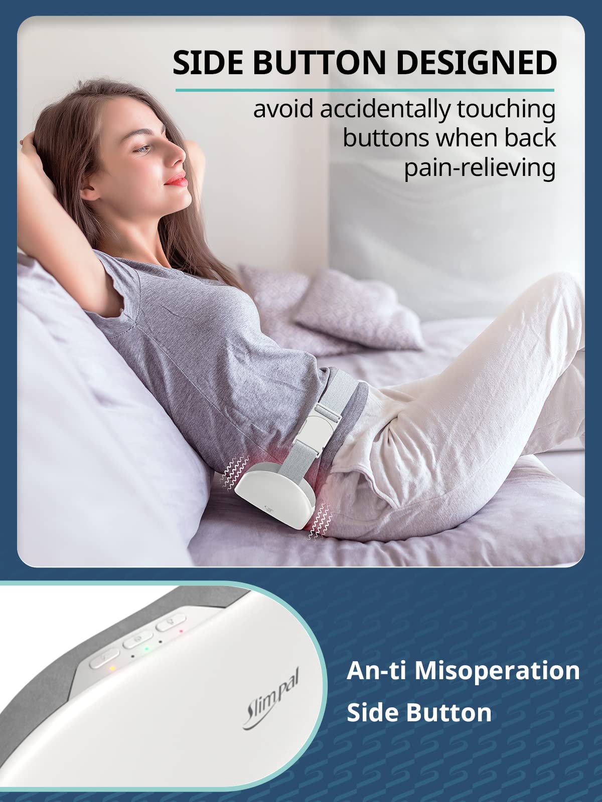 Rechargeable Electric Heating Belt for Period Pain & Cramps – Back & Belly Massager