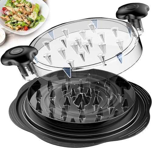 Large Chicken Breast Shredder Tool - Twist Meat Shredder with Brush