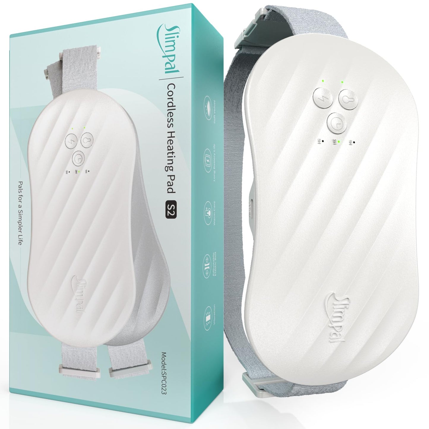 Rechargeable Electric Heating Belt for Period Pain & Cramps – Back & Belly Massager