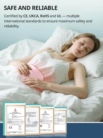 Rechargeable Electric Heating Belt for Period Pain & Cramps – Back & Belly Massager