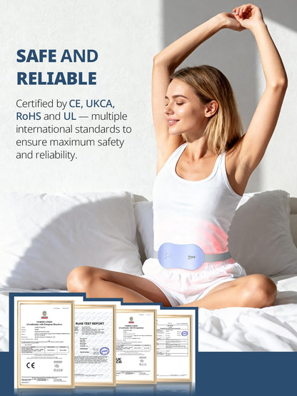Rechargeable Electric Heating Belt for Period Pain & Cramps – Back & Belly Massager