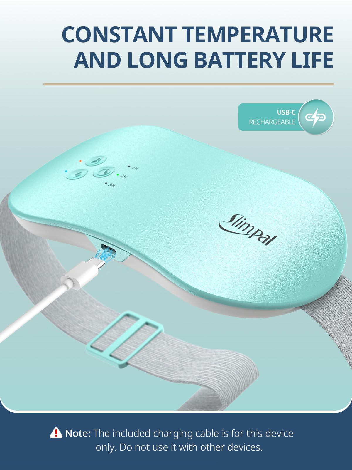 Rechargeable Electric Heating Belt for Period Pain & Cramps – Back & Belly Massager