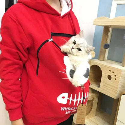 Cat Lovers Kangaroo Hoodie for Pets and Dogs