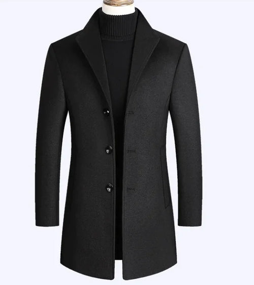 Womens Wool Overcoat Classic Long Winter Coat
