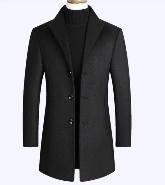 Womens Wool Overcoat Classic Long Winter Coat