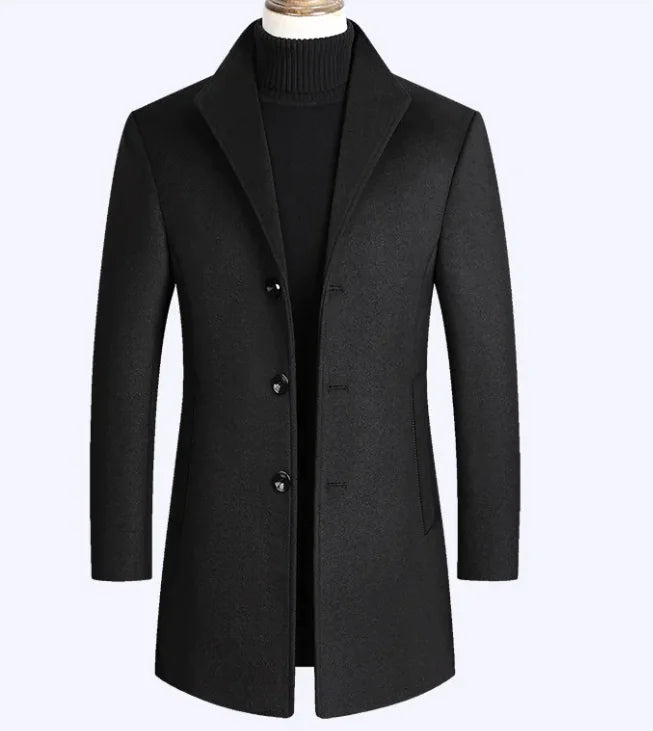 Womens Wool Overcoat Classic Long Winter Coat