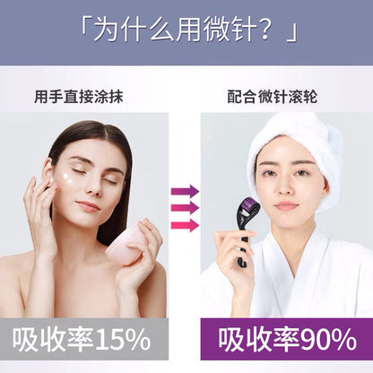 Needle Roller Microneedle Disposable Sterile Source Factory Facial Beauty Introduction Instrument 540 Microneedle Roller Mechanical Brand