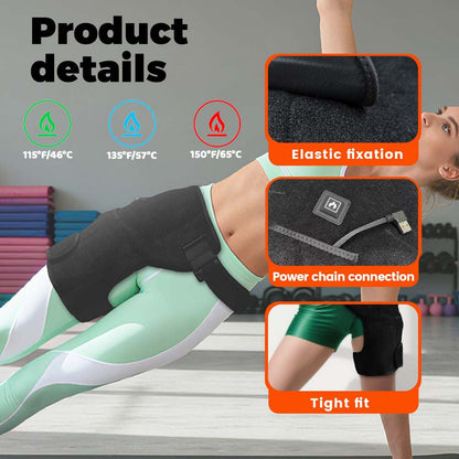 New Product Heating Belt Red Light Hip Protection Far-Infrared Massage Groin And Hip Bone Massager Hot Compress Belt