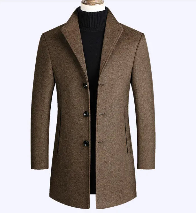 Womens Wool Overcoat Classic Long Winter Coat