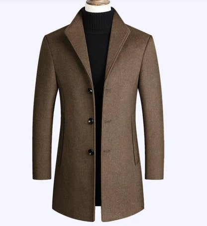 Womens Wool Overcoat Classic Long Winter Coat