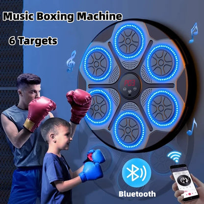 Music Boxing Machine With RGB Lights & Bluetooth