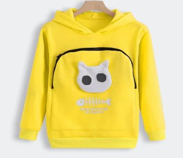 Cat Lovers Kangaroo Hoodie for Pets and Dogs