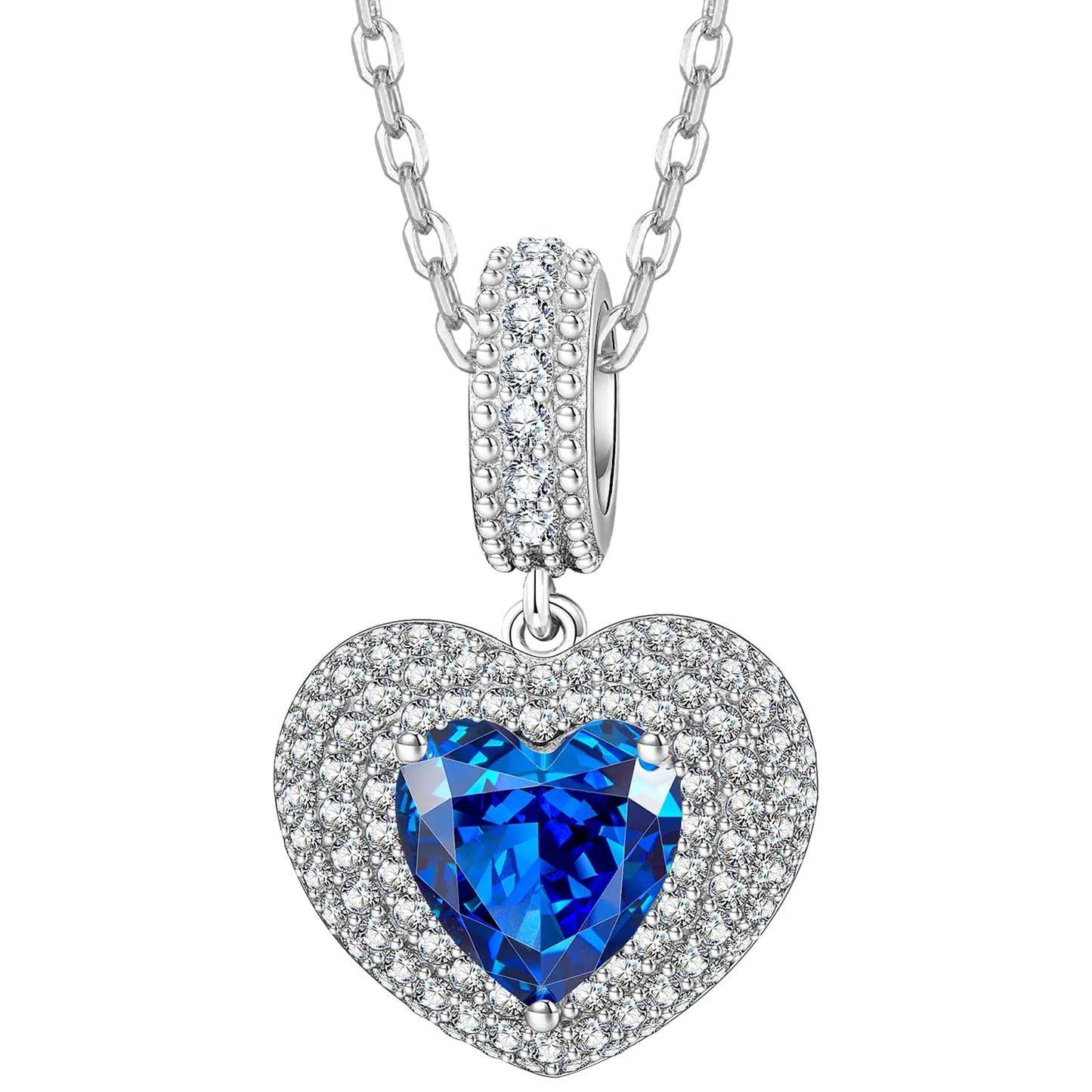 Kate Lynn Sterling Silver Heart Necklace for Women Birthday Anniversary