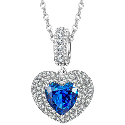 Kate Lynn Sterling Silver Heart Necklace for Women Birthday Anniversary