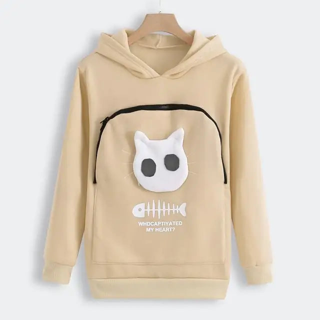 Cat Lovers Kangaroo Hoodie for Pets and Dogs