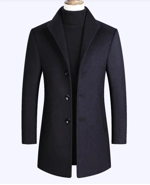 Womens Wool Overcoat Classic Long Winter Coat