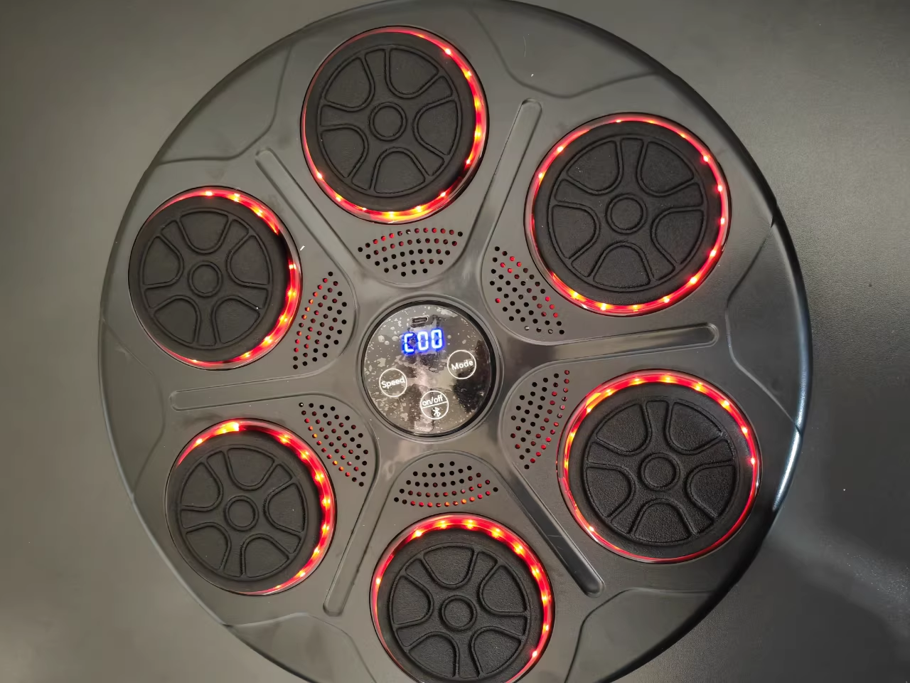 Music Boxing Machine With RGB Lights & Bluetooth