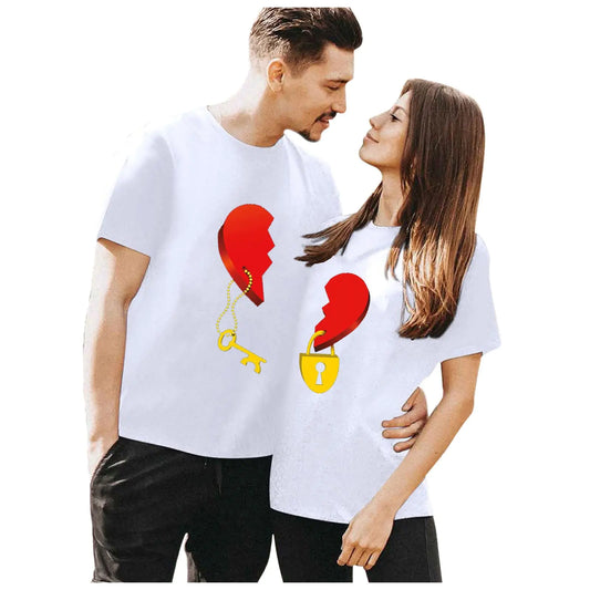 Valentine Couples T-Shirts His & Hers Funny Love Printed Matching Sets