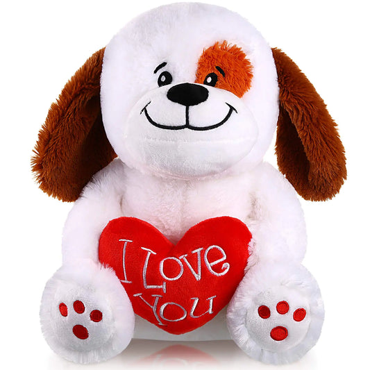 Valentine Bear Dog Plush Stuffed Animals 10 Inch Heart Toy Gift