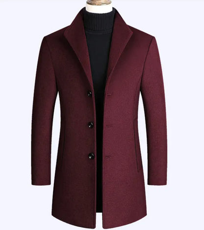 Womens Wool Overcoat Classic Long Winter Coat