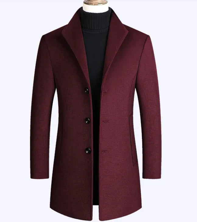 Womens Wool Overcoat Classic Long Winter Coat